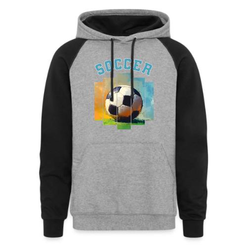 Soccer Ball Vibes - Unisex Colorblock Hoodie