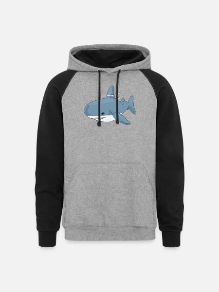 trans pride - Unisex Colorblock Hoodie - heather gray/black