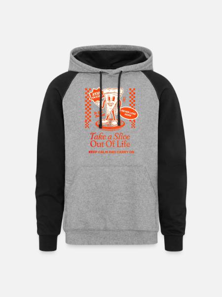 Fulfill your Dreams - Unisex Colorblock Hoodie - heather gray/black