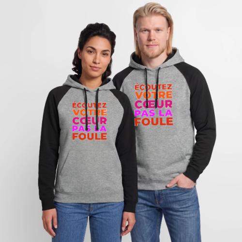 Heart first - Unisex Colorblock Hoodie