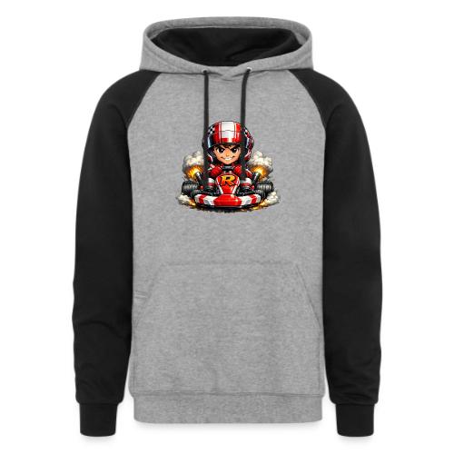 Carcadelogoracerfront - Unisex Colorblock Hoodie