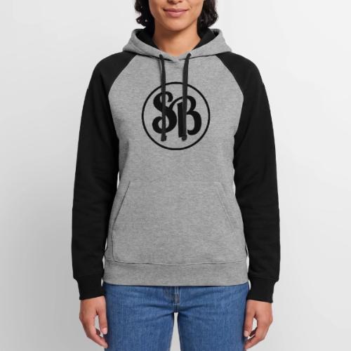 SB Logo black 3 - Unisex Colorblock Hoodie