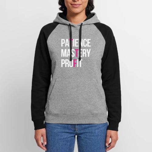 Mantra (White & Pink) - Unisex Colorblock Hoodie