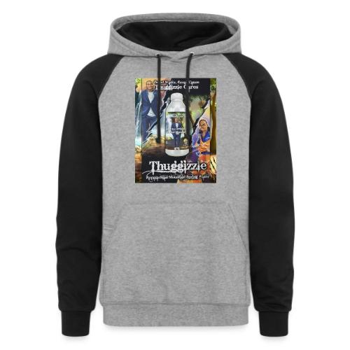 Thuggizzle Appalachian Mountain Spring Water Merch - Unisex Colorblock Hoodie