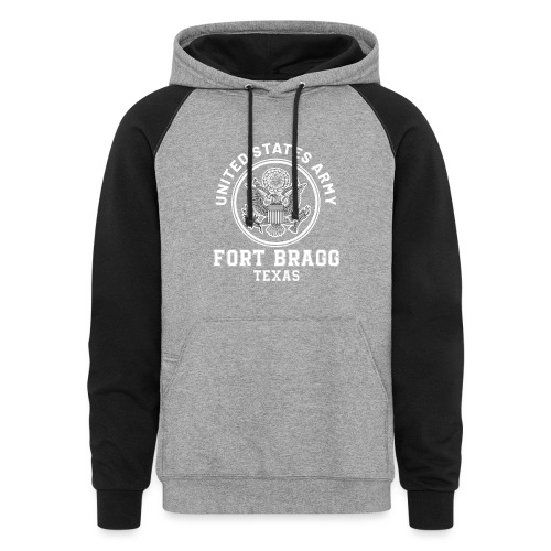 Fort Bragg Army Base - Unisex Colorblock Hoodie