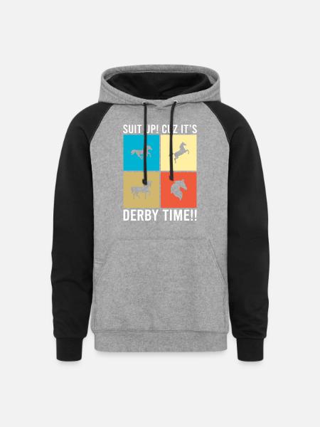 Der 1 1 - Unisex Colorblock Hoodie - heather gray/black