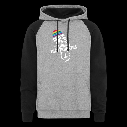 Baltimore Frontrunners White - Unisex Colorblock Hoodie