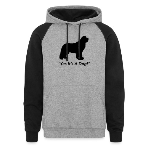 Yes Its A Dog - Unisex Colorblock Hoodie