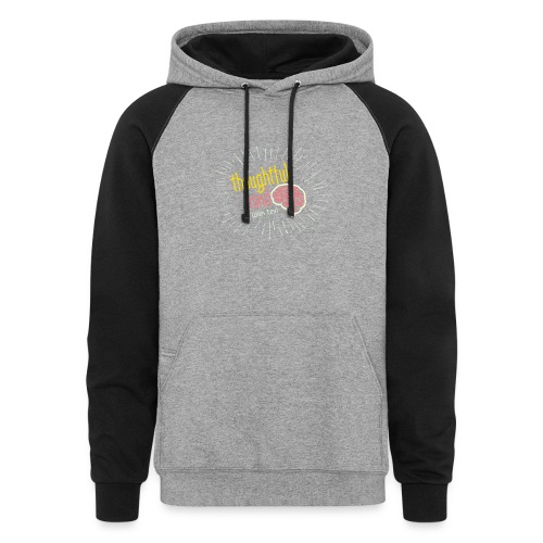 Thoughtful Mind with Tzvi - Unisex Colorblock Hoodie