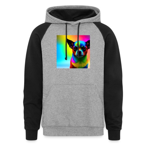 Chihuahua hypercolor - Unisex Colorblock Hoodie