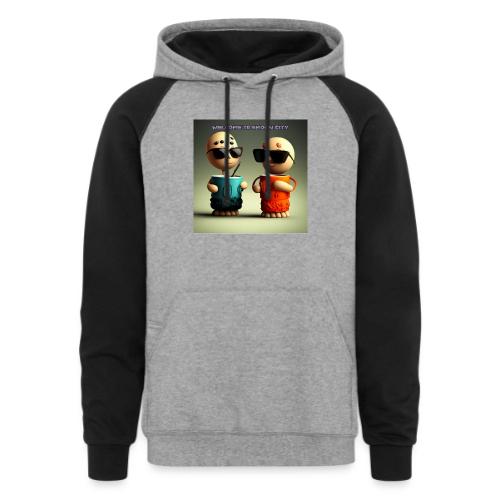 Welcome to Smoon City - Unisex Colorblock Hoodie