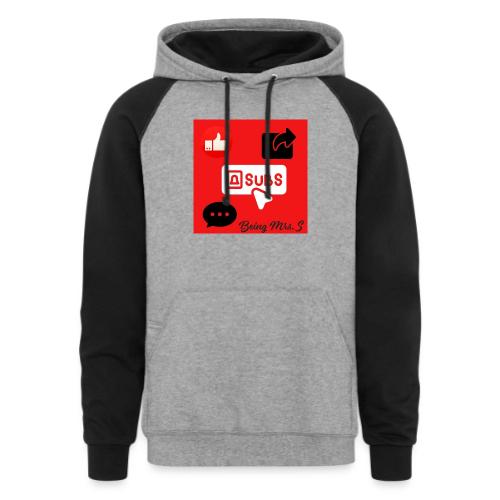 Like Share Subscribe Comment - Unisex Colorblock Hoodie