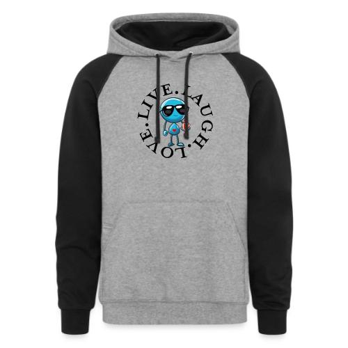 Circle Remember to live laugh love - Unisex Colorblock Hoodie