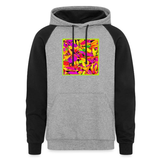 Vibrant NeonLeaf Elegance Pattern