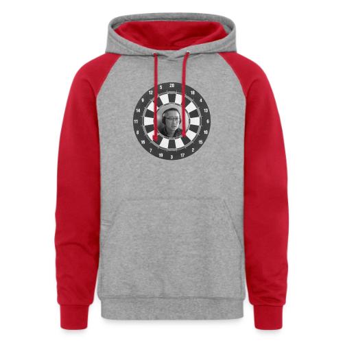 Producer Jay on a Dartboard - Unisex Colorblock Hoodie