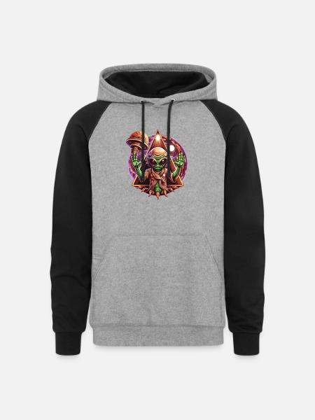 IlluminET19 - Unisex Colorblock Hoodie - heather gray/black