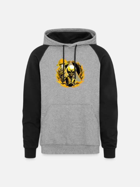 IlluminET69 - Unisex Colorblock Hoodie - heather gray/black