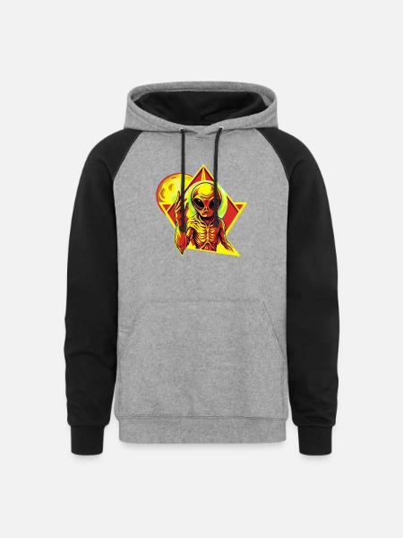 IlluminET150 - Unisex Colorblock Hoodie - heather gray/black