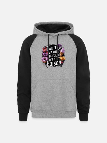 Making Poison Fathers Day - Unisex Colorblock Hoodie - heather gray/black
