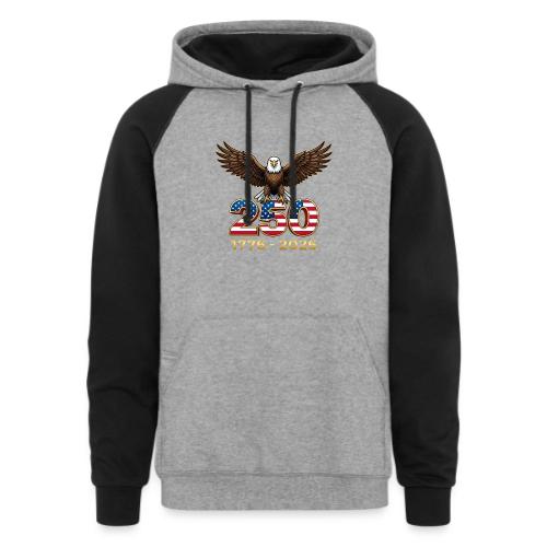 Eagle 250th Anniversary 1776-2026 - Unisex Colorblock Hoodie