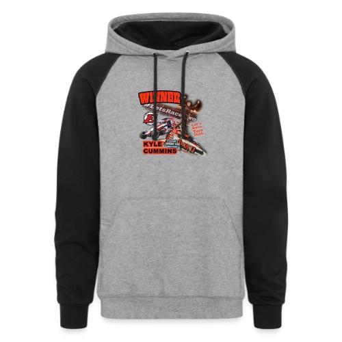 Kyle Cummins #LetsRaceTwo Winner - Unisex Colorblock Hoodie