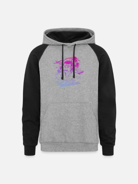 I'm a Fiend for Mojitos - Unisex Colorblock Hoodie - heather gray/black