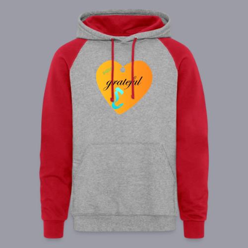 GRATEFUL - Unisex Colorblock Hoodie