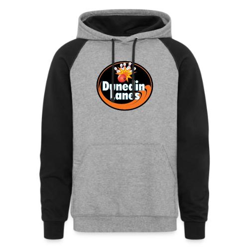 Dunedin Lanes Logo Merchandise - Unisex Colorblock Hoodie