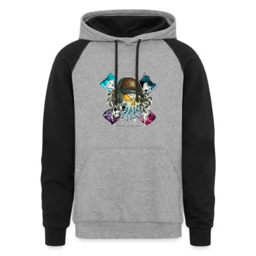 cthulhic Freakhead - Unisex Colorblock Hoodie