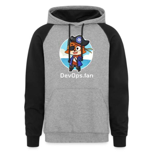 DevOps.fan Pirate Foxy zip hoodie - Unisex Colorblock Hoodie