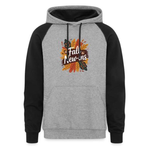 Fall New-Ins Autumn Leaves Acorn Seasonal Outfit - Unisex Colorblock Hoodie