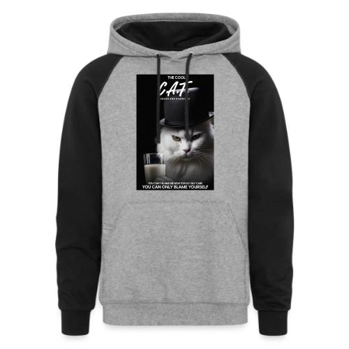 The Cool Cat - Unisex Colorblock Hoodie