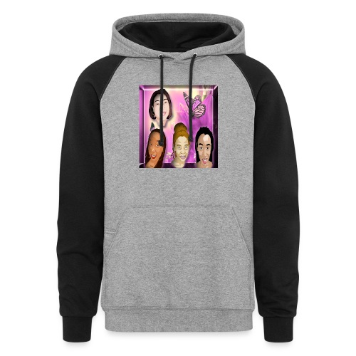 (family_first_revised) - Unisex Colorblock Hoodie