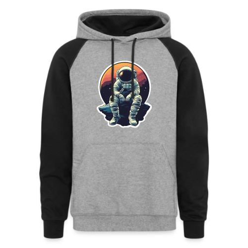 Astronaut in the Void - Unisex Colorblock Hoodie