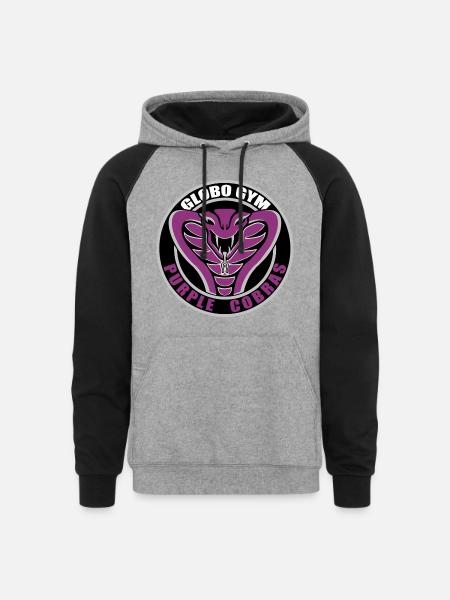 Globo GYM - Unisex Colorblock Hoodie - heather gray/black