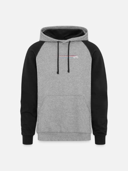 Awaiting Design - Unisex Colorblock Hoodie - heather gray/black