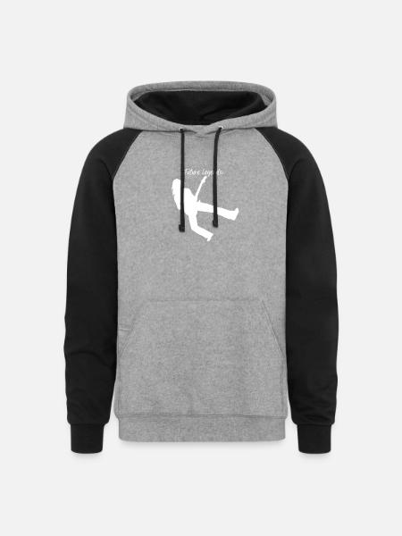Future_Legends - Unisex Colorblock Hoodie - heather gray/black