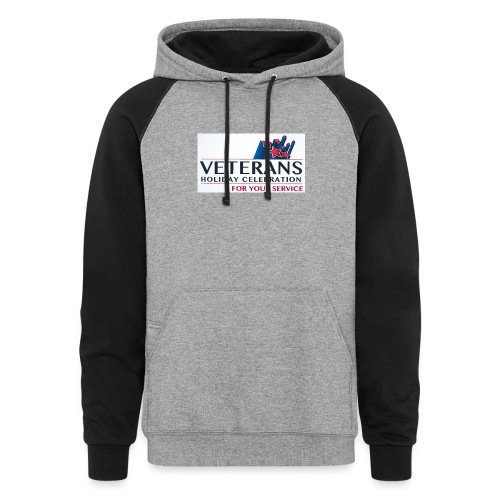 VHC Logo For Your Service - Unisex Colorblock Hoodie