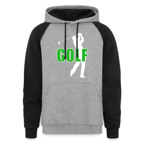 Golf: Classic Golf Motion - Unisex Colorblock Hoodie