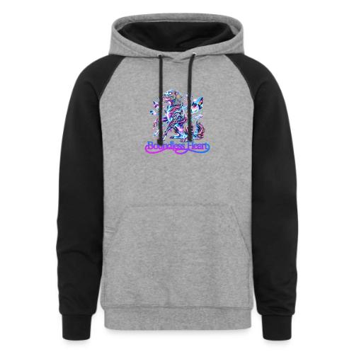 Boundless Heart Neon Galaxy Dog Shirt - Unisex Colorblock Hoodie