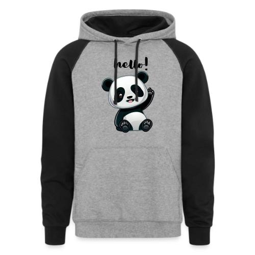 HELLO Panda - Unisex Colorblock Hoodie