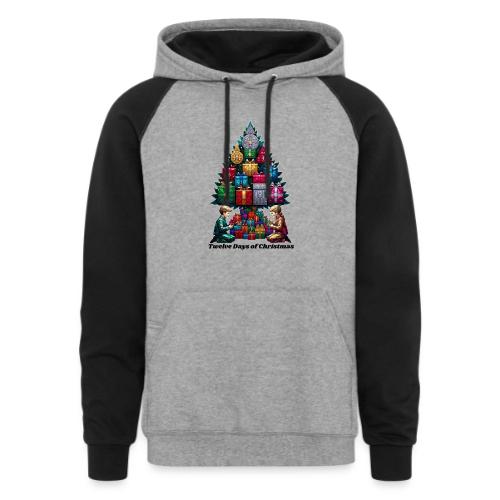 Twelve Days of Gifts T-Shirt - Unisex Colorblock Hoodie