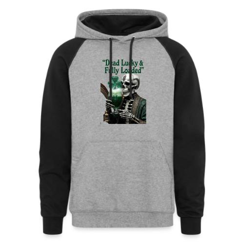 Lucky Skeleton Stout T-Shirt - Unisex Colorblock Hoodie