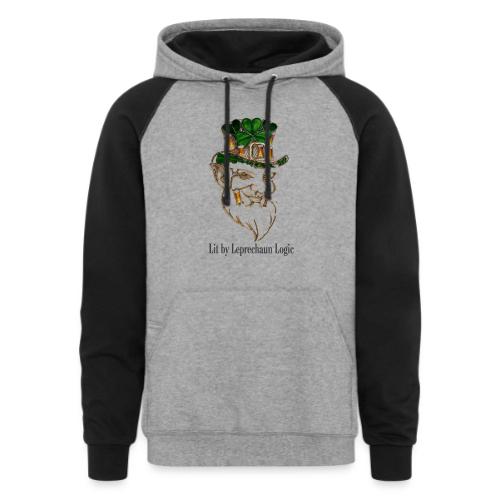 Leprechaun Lantern Mischief T-Shirt - Unisex Colorblock Hoodie