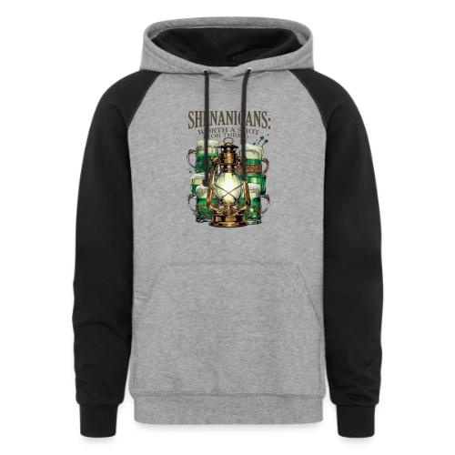Worth a Shot Lantern Toast Graphic Tee - Unisex Colorblock Hoodie