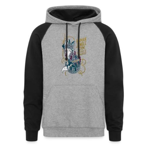 Human Jungle Gym Fox Tee - Unisex Colorblock Hoodie