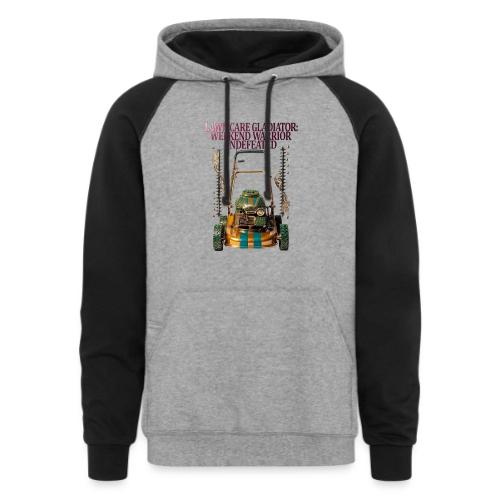 Lawn Care Gladiator T Shirt - Unisex Colorblock Hoodie