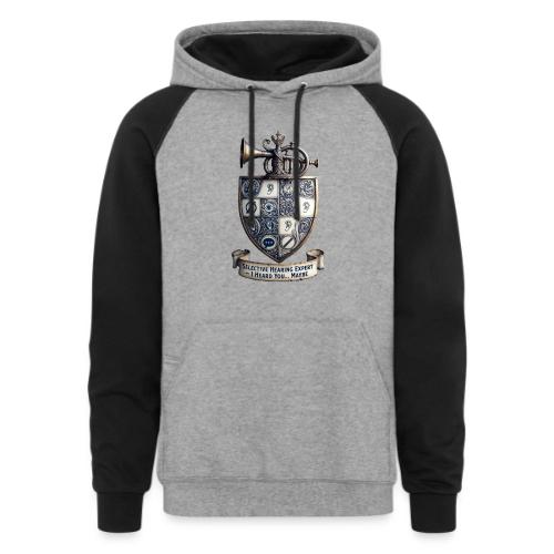 Selective Hearing Expert Crest T Shirt - Unisex Colorblock Hoodie