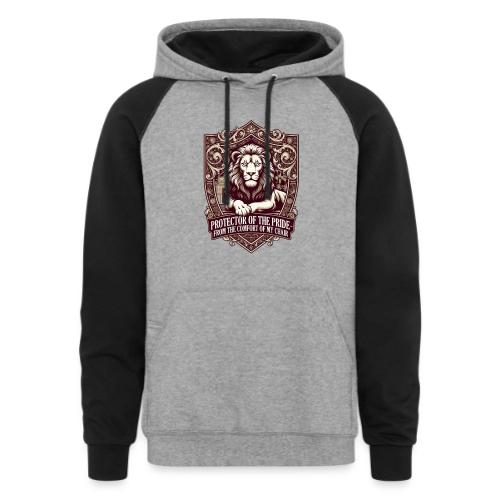 Protector of the Pride T Shirt, Sarcastic Dad Gif - Unisex Colorblock Hoodie