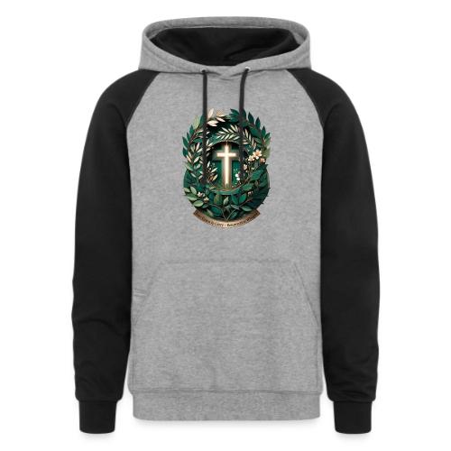 Easter Ever Green in Glory Laurel T Shirt, Gift - Unisex Colorblock Hoodie